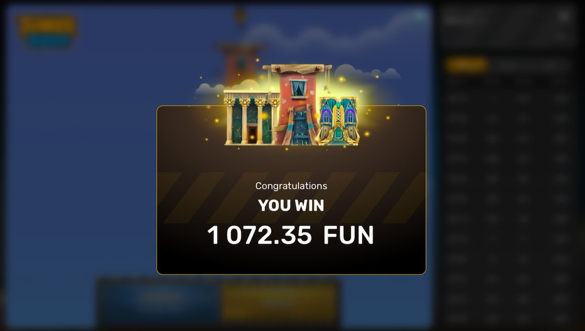 Tower Rush - écran de victoire